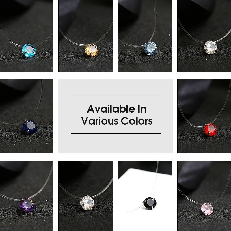 Новинка ожерелье UMODE в виде слезы русалки кулон из метеорита прозрачная леска