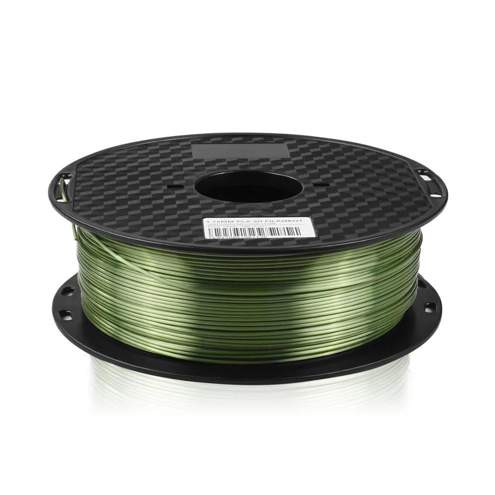 Silk Bronze 3d принтер PLA Филамент 1,75 мм 1 кг шелковая текстура медь Золотой Серебряный мрамор Радуга рулон катушка пластик печатный материал для DIY - Цвет: Silk Bronze