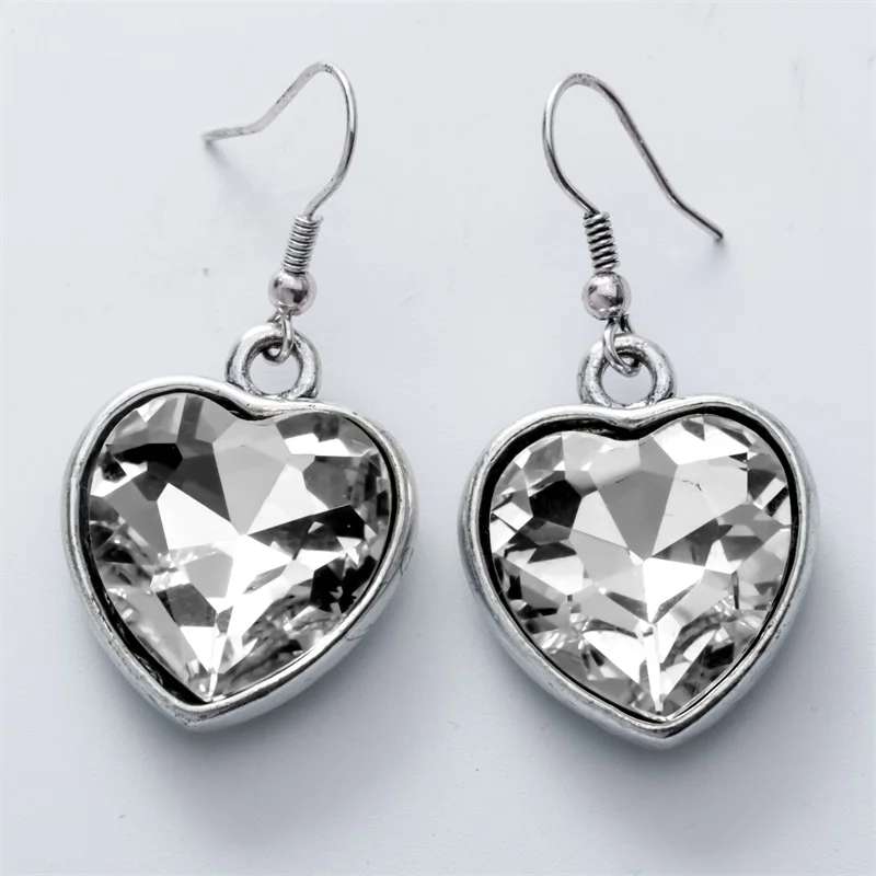 Серьги подвески в форме сердца модные ювелирные изделия подарки для женщин и