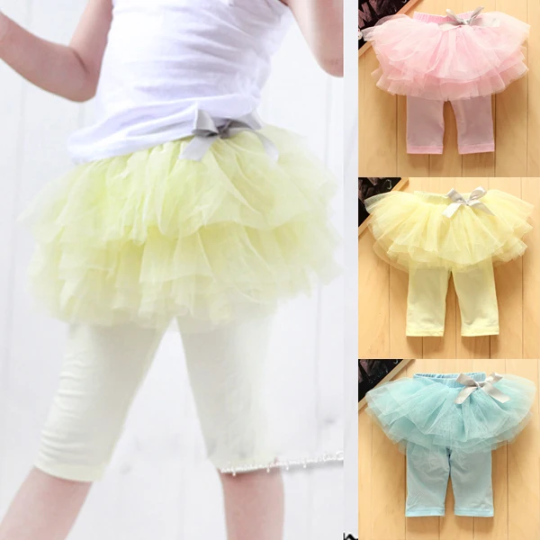 Promation/Детские леггинсы принцессы для девочек газовые штаны праздничные юбки юбка