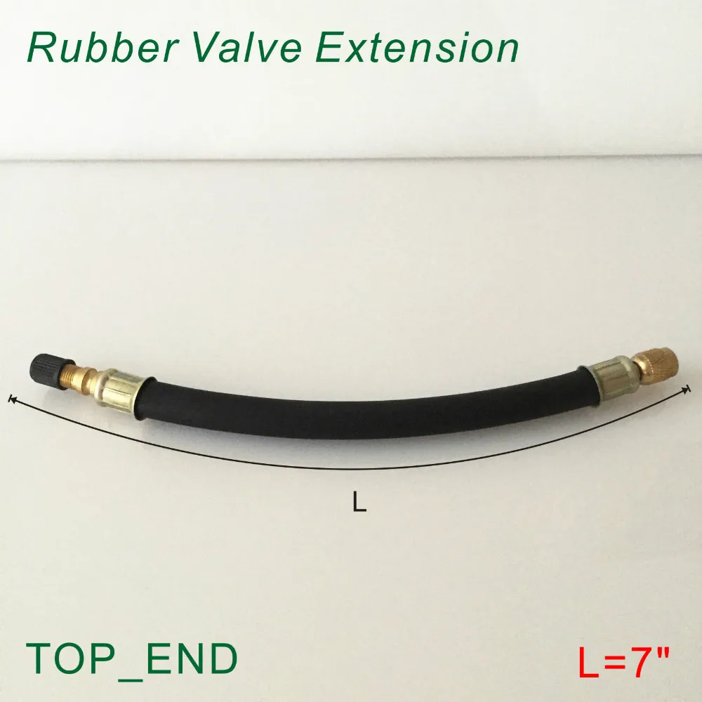 7&quot Long Flexible Rubber Valve Extension Work w/ Tire Directly |