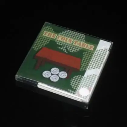 Монета стол фокусы забавные карты Монеты через стол карточные фокусы Исчезающие реквизит для фокусов ментализм комедии Бумага