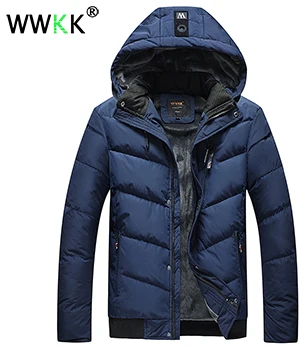 Новинка WWKK, толстая куртка, зимние парки, куртки, мужская теплая Повседневная парка, Хлопковая мужская зимняя куртка, Мужская стеганая куртка, одежда для подростков