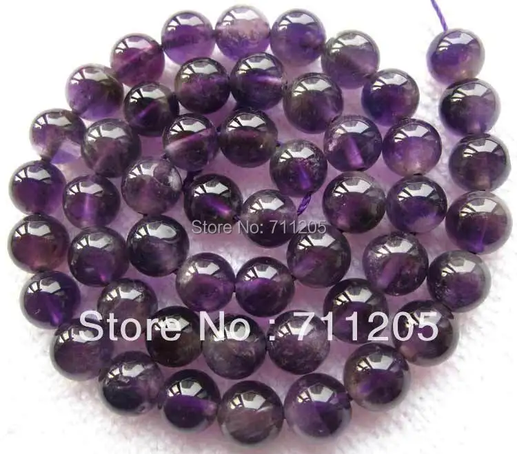 

Free shipping , wholesale 49pcs ,8mm Natural Amethy Round beads ,Min. Order is $10",we provide mixed wholesale for all items!