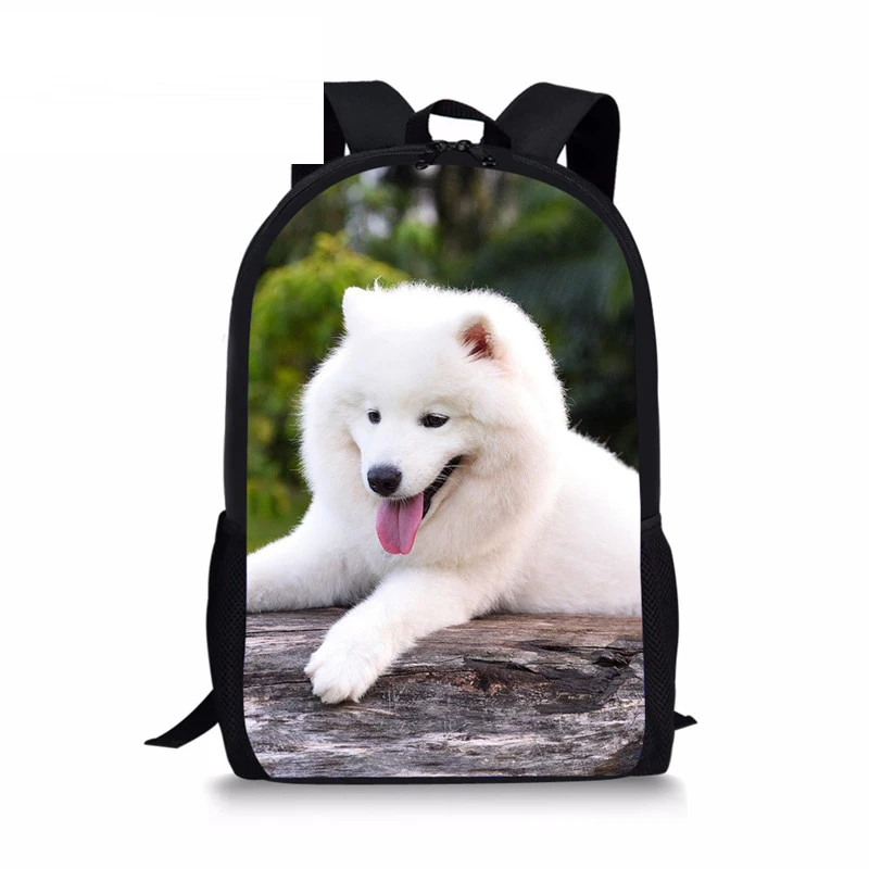 Детский Школьный рюкзак для девочек подростков Samoyed школьные сумки собак детский