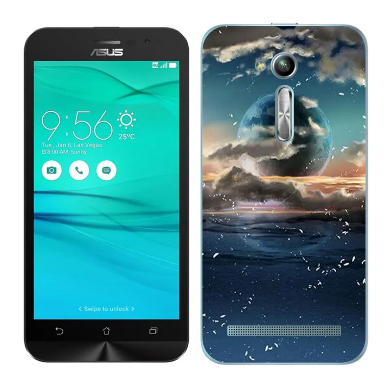 Чехол для Asus Zenfone Go ZB500KL zb500кг Мягкий Силиконовый Для чехол с рисунком Blaze 5 0