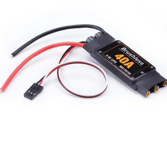 Высокое Качество Бесщеточный 40A ESC контроллер скорости 2-4S с 5V 3A UBEC для RC FPV Квадрокоптер RC Самолеты вертолет - Цвет: 1pcs Short wire ESC
