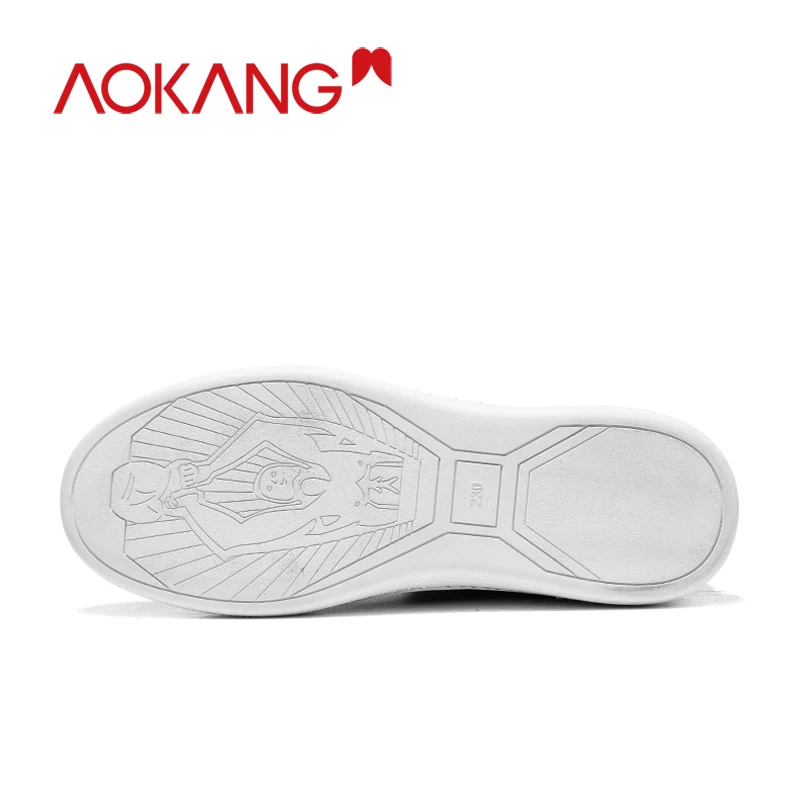 Aokang/повседневная женская обувь; кроссовки; модная дышащая Вулканизированная Брендовая обувь; женские кроссовки на танкетке; женские теннисные туфли на шнуровке