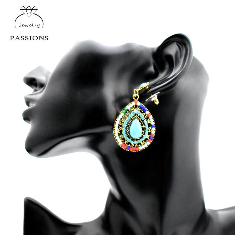 Женские серьги-капельки в этническом стиле | Украшения и аксессуары