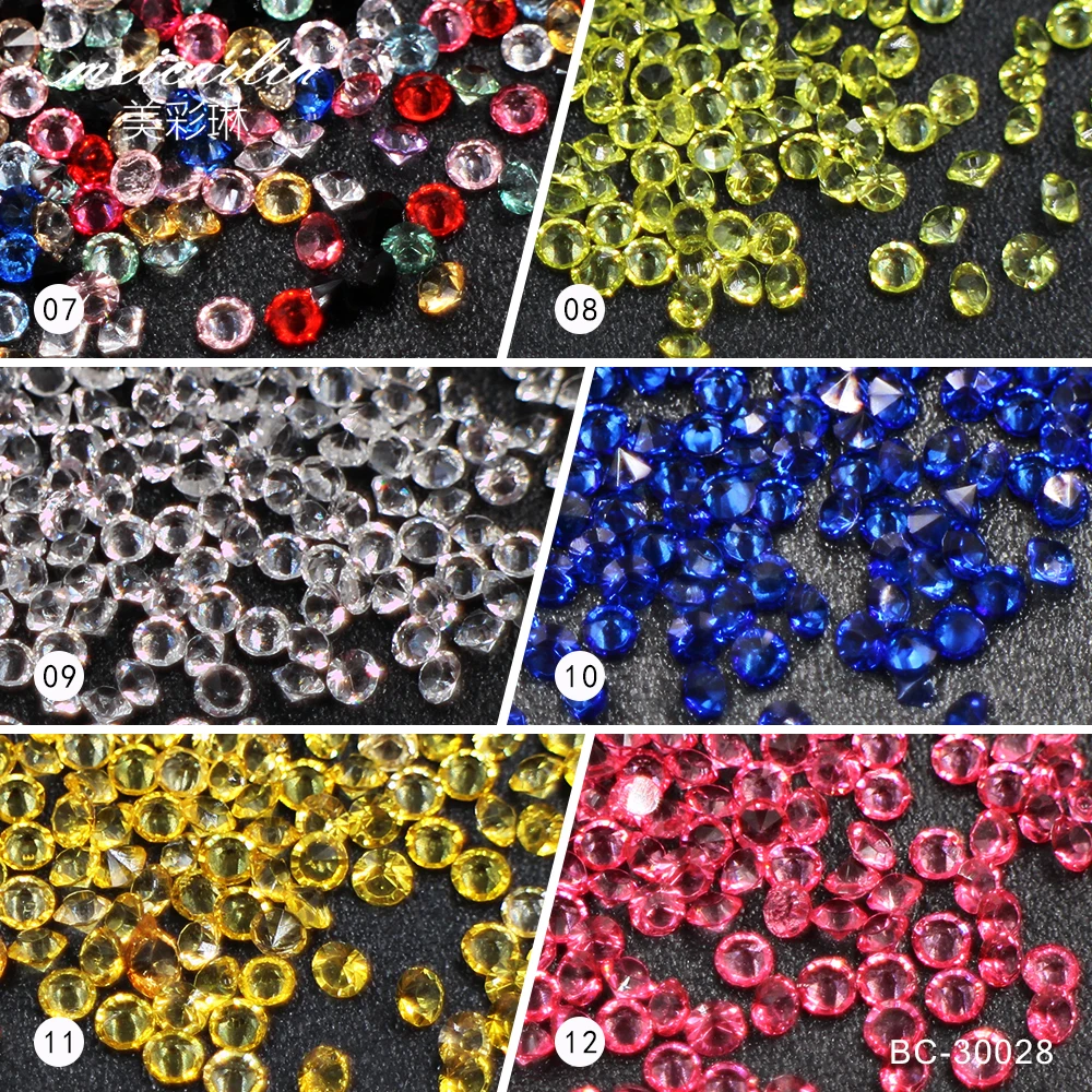 Оптовая продажа 200 шт. мини Стразы для ногтей Micro Diamond 3D дизайна блестящие стразы s