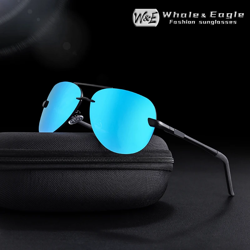 W & E солнцезащитные очки в оправе из авиационного сплава мужские классические