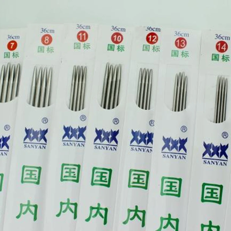 Набор спиц из нержавеющей стали с заостренным носком набор для вязания 36 см 14 2