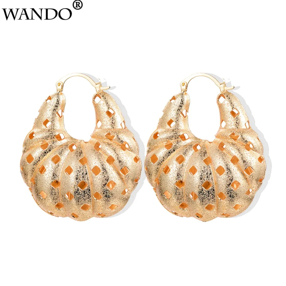 Wando классические полые серьги для женщин/девушек золотого цвета африканские