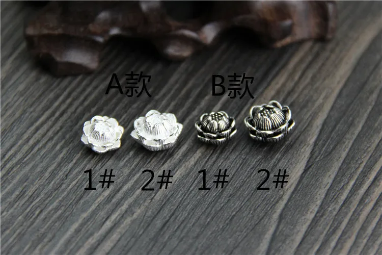 Authentic 925 Sterling Silver Color Charm Beads New Lotus Flower Bead Fit Bracelet Necklace Jewelry Gift For Woman