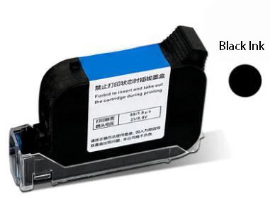 1pcs Black Ink Интеллектуальный портативный принтер даты лазерная маркировочная машина производственная Дата qr-код кодировочная машина 2-12,7 мм с черным чернильным картриджем - Цвет: 1pcs Black Ink