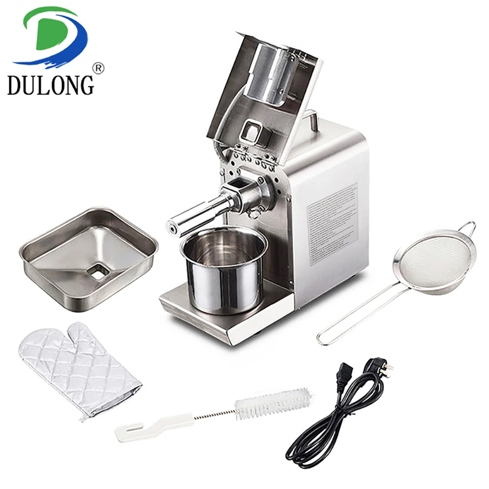 Automatic hot and cold commercial oil press machine squeeze peanut sesame presser high extraction rate | Бытовая техника