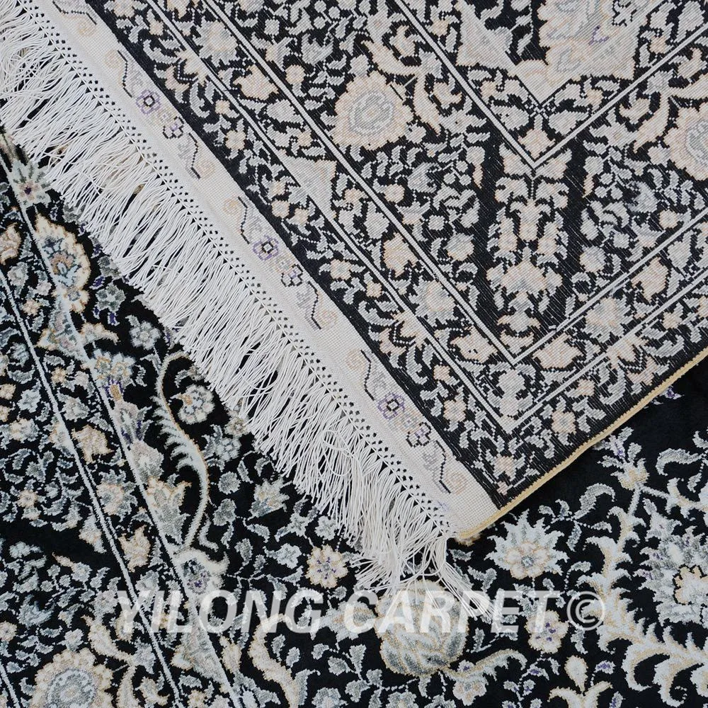 

Yilong 2.8'x10' Persian silk runner drop design exquisite hand knotted gallery runner (1071)