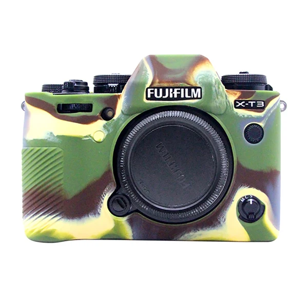 Camouflage PULUZ мягкий силиконовый защитный чехол для FUJIFILM XT3 резиновый защитный чехол для камеры - Цвет: Camouflage