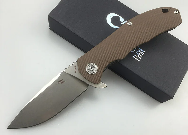 CH CH3504-G10 Флиппер складной нож D2 лезвие шарикоподшипник G10+ стальная ручка Походный охотничий карманный нож EDC инструменты