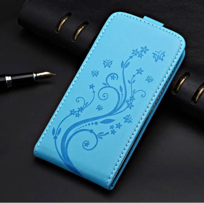 flower blue Винтажный флип-чехол для Alcatel Pixi 4 Plus power 5023F чехол специальный чехол из ПУ и пуха простой милый чехол для телефона - Цвет: flower blue