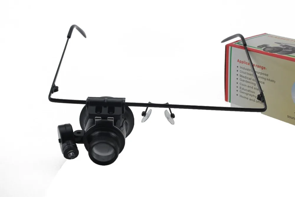 Оптические линзы 20x 16 мм светодиодные Монокулярные очки с увеличительным