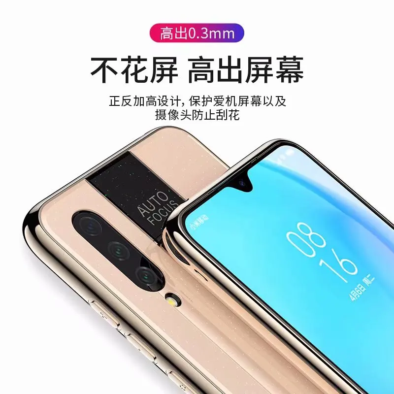 Для xiaomi mi A3 чехол Роскошный края из ТПУ+ Жесткий ПК плексиглас жесткий защитный чехол для xiaomi mi a3 lite mi a3 чехол для телефона
