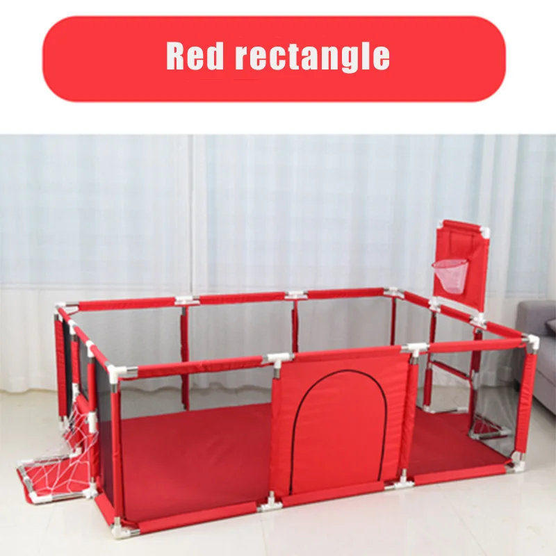 Red Rectangle IMBABY детский бассейн с шариками, детский манеж для новорожденных, детский бассейн с шариками, детский забор, манеж для малышей, детские палатки - Цвет: Red Rectangle