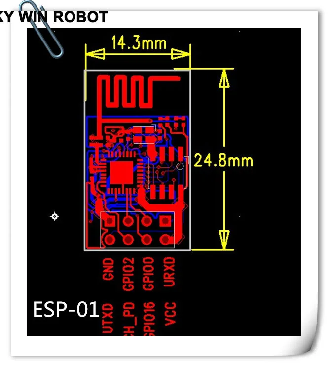 Улучшенная версия ESP-01 ESP8266 беспроводной модуль беспроводного приемопередатчика
