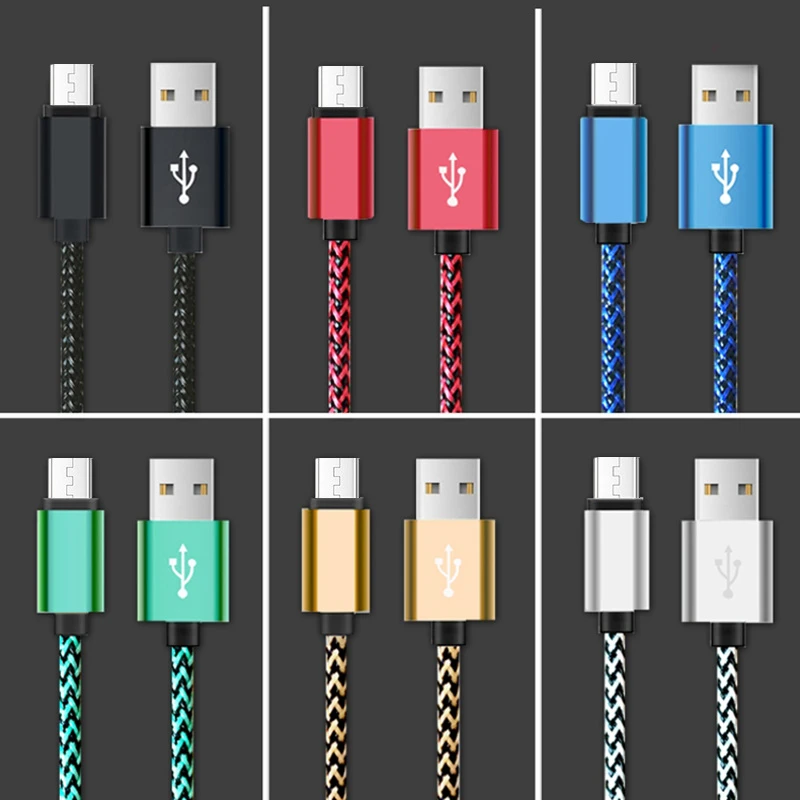 1 м 2 м 3 м микро USB кабель для зарядки и зарядки для samsung galaxy S7 S6 S5 A3 A5 huawei Xiaomi Redmi