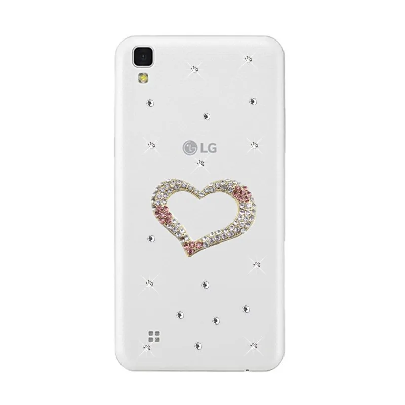 Для LG X power Case K220ds 2 M320 Чехлы новый любовный узор Стразы прозрачный чехол Funda Capa для 3