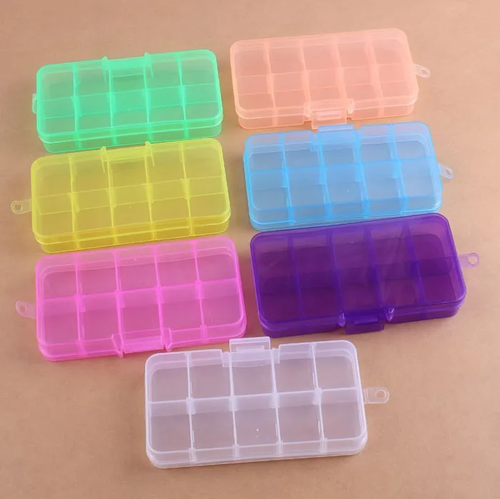 1 шт. органайзер для бижутерии 10 ячеек|storage beads|bead organizer casedisplay storage |