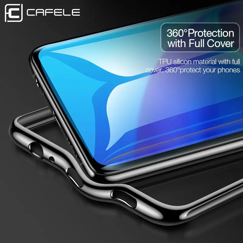 CAFELE силиконовый чехол с покрытием для Huawei P30 Прозрачный задний протектор