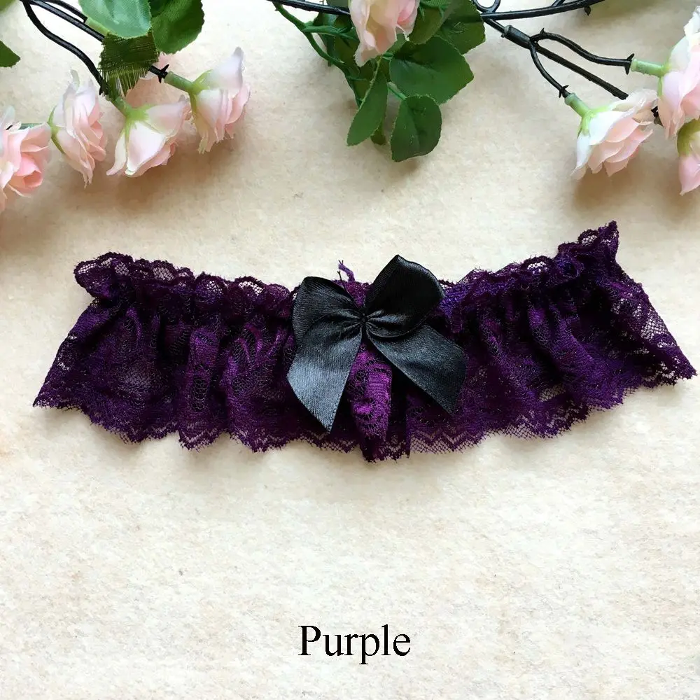 Style 3 Purple 1 шт.; сезон весна-лето; модное сексуальное женское кружевное белье с цветочным узором и бантом для свадебной вечеринки; нижнее белье для косплея; Подвязки для ног; пояс на подтяжках - Цвет: Style 3 Purple