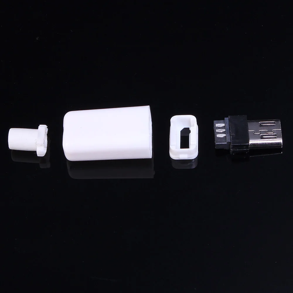 Комплект переходников для разъема Micro USB 5 P 50 шт. белая штепсельная Вилка
