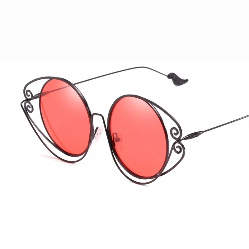 Новые женские индивидуальные солнцезащитные очки с круглой оправой