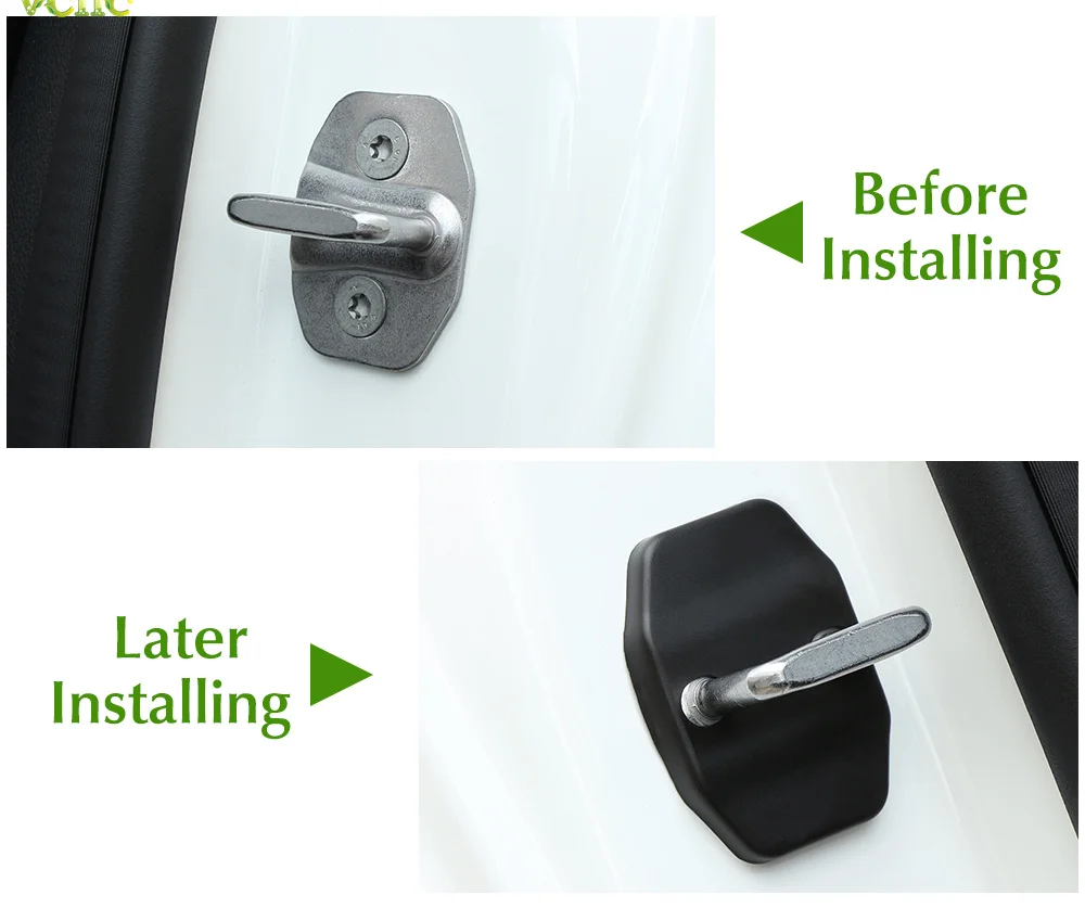 Авто Стайлинг ABS пластиковая крышка дверного замка автомобиля чехол подходит для