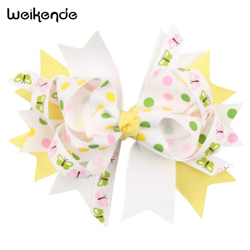 Красочные бантики для волос аксессуары и клипсы милых девушек Танцевальная