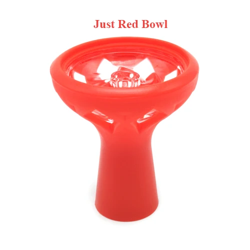 Red Hookah Bowl LOMINT огнеупорный стеклянный силиконовый кальян чаши табак для кальяна чаша Sheesha Chicha Narguile Cachimba аксессуары для дыма Водопровод - Цвет: Red Hookah Bowl
