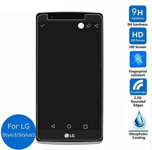 For LG Stylus 3 Tempered Glass 9H Front Guard Protective Film Explosion-proof Screen Protector Stylo K10 Pro Stylus3 | Мобильные