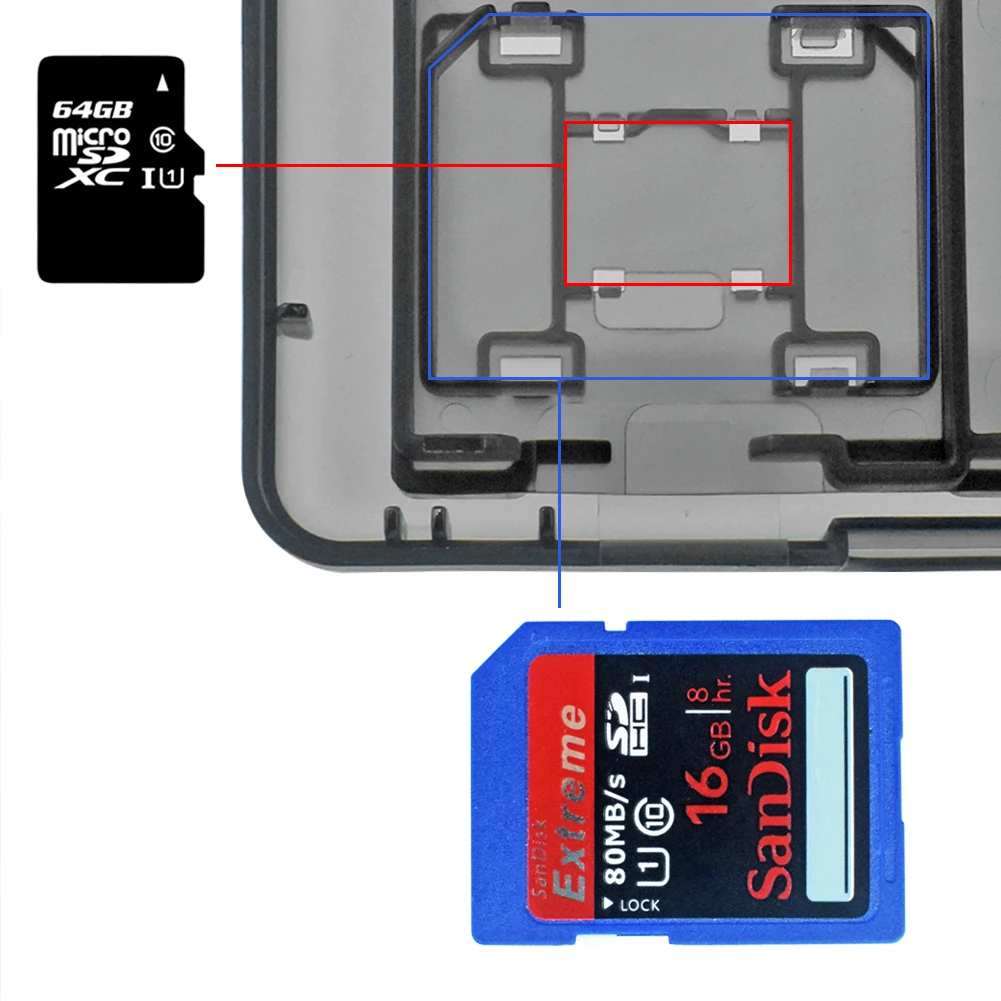 

28-in-1 SD Game Card Styluses Holder Case Anti-scratch For Nintendo DS/3DS Storage Box Protector Case Waterproof Anti-shock