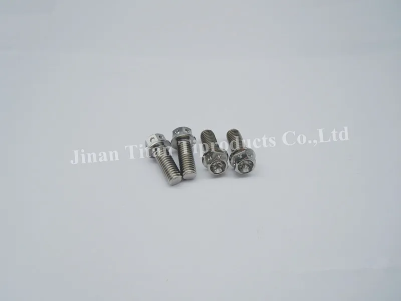 Титановый фланец Gr5 болт с шестигранной головкой резьба M8|bolt lock|m8bolt washer |