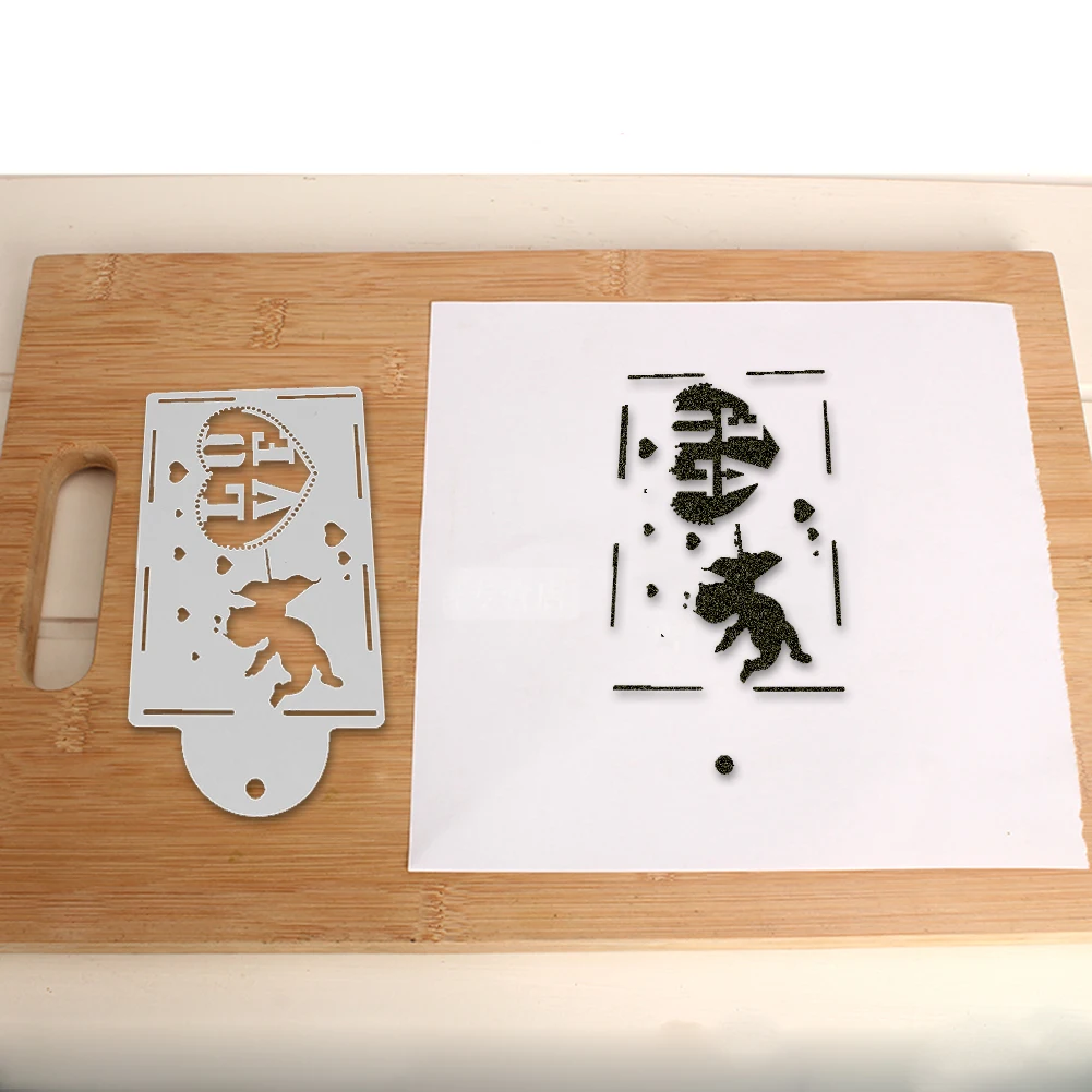 4 шт./компл. свадебный торт stencil для края торта украшения трафарет для печенья помадка пластиковый шаблон формы дизайн шаблон выпечки инструменты