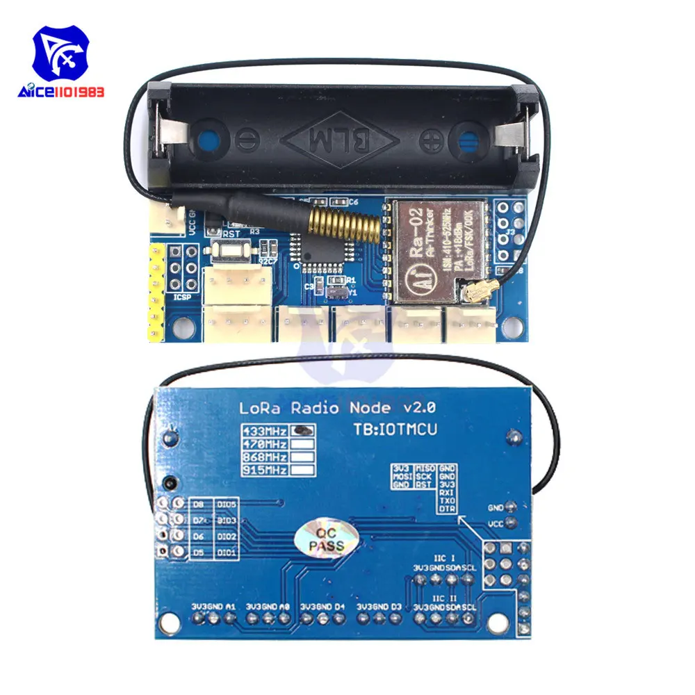 RoLa SX1278 радио узел v1.0/v2.0 433 МГц/868 МГц/915 МГц ATmega328P RFM98 2,4G беспроводной модуль расширения спектра антенна для Arduino