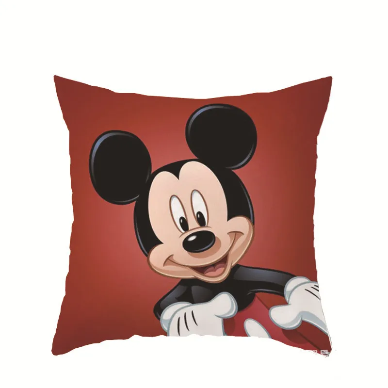 Красный disney Микки Мышь Минни наволочки, домашний текстиль черный, белый цвет пара подушки декоративные подушки Чехол Гостиная