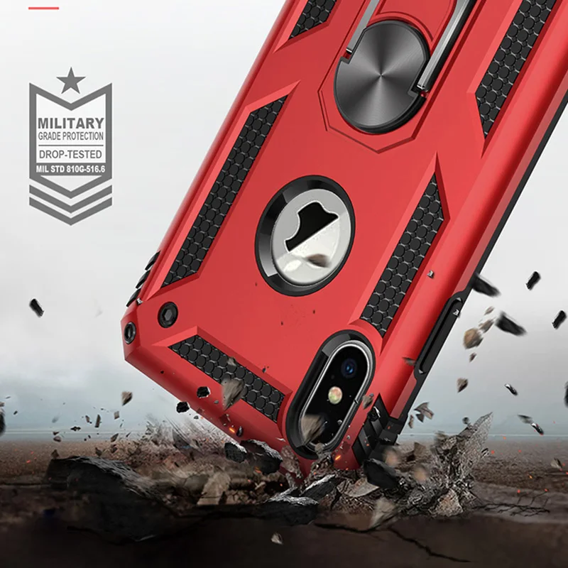 Чехол для iPhone 12 Mini Pro Max 11 Xr Xs 7 8 Plus 6S противоударный бронированный чехол с