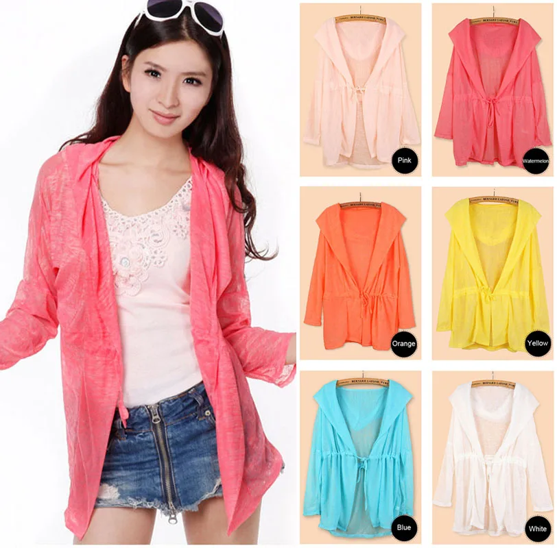 Женская одежда для защиты от солнца на весну и лето пляжная пропускающая воздух