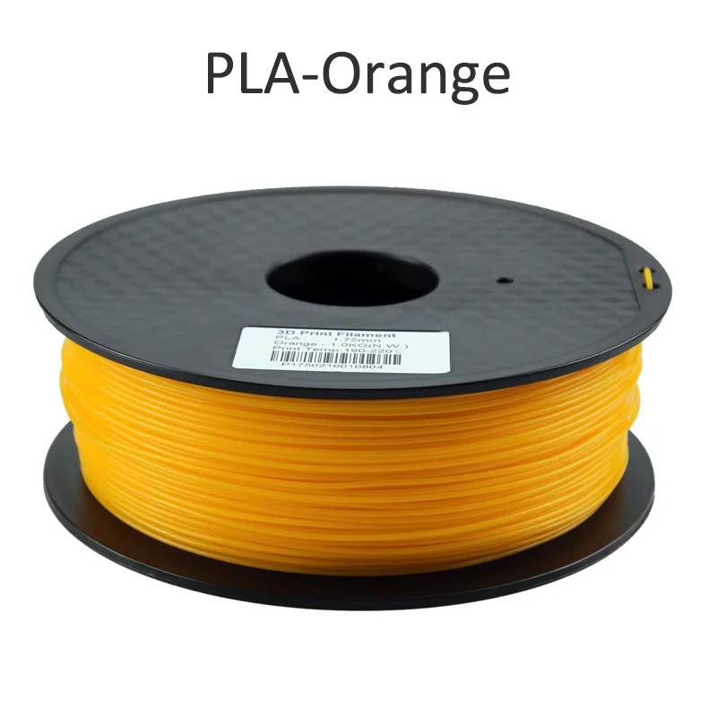 Orange PLA filament HUAFAST PLA нити для 3d принтера материалы 1,75 мм 1 кг/0,25 кг ABS 3D печать Ручка нити пластиковые детали подходят для creality - Цвет: Orange PLA filament