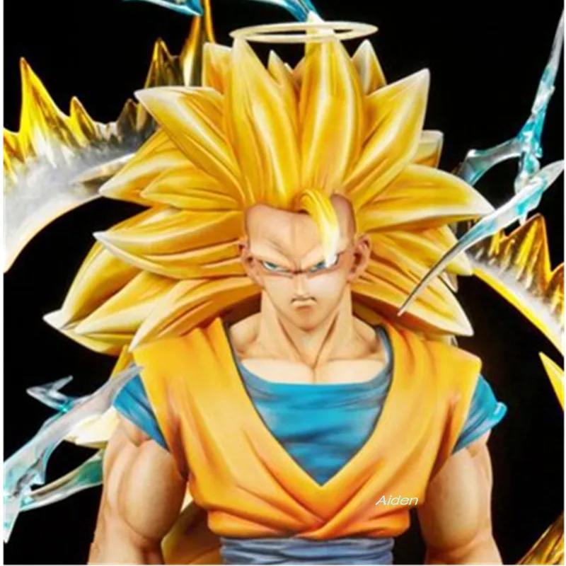 2" Статуя Dragon Ball Супер Saiyan бюст Сон Гоку какаротто полноразмерный портрет Cyberblue анимационная фигурка GK игрушечная Коробка 50 см B1220