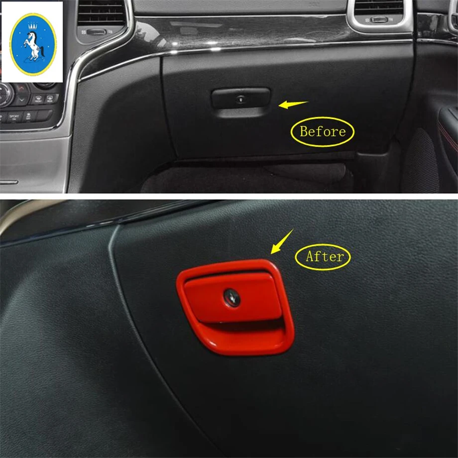 Yimaautotrims авто аксессуар для хранения перчаток коробка ручки рамка накладка 2 шт. ABS