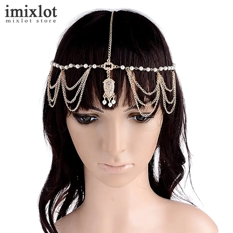 Imixlot невесты волос аксессуары Для женщин кисточкой Банданы для мужчин Украшения